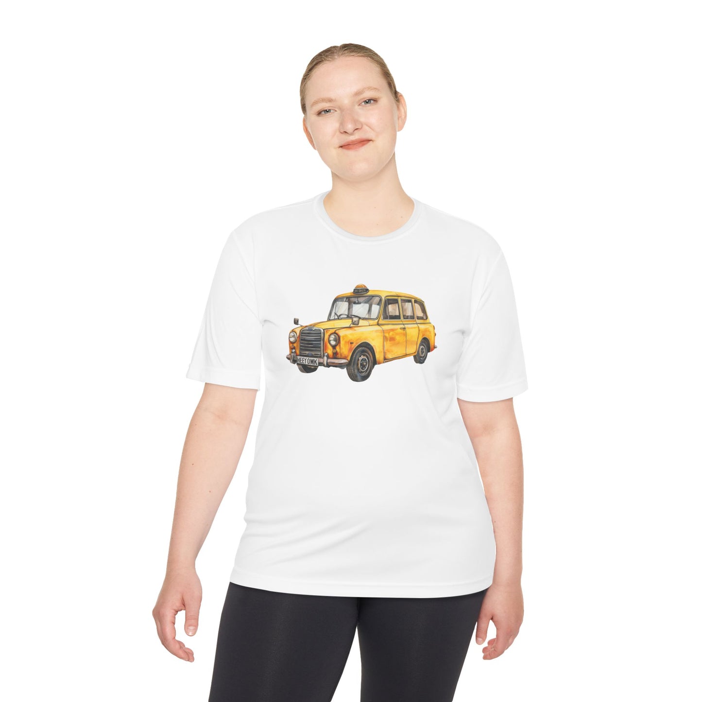 Unisex Moisture Wicking Tee - Perfect for Travel Lovers - Vintage Taxi
