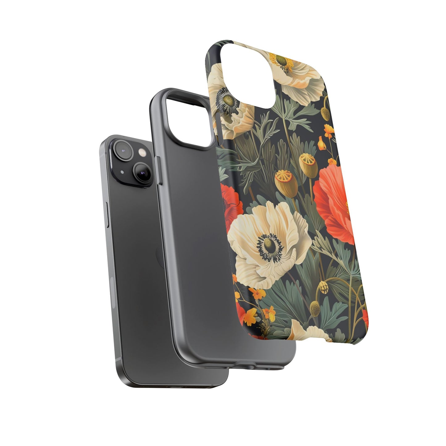 Floral Phone Case - Tough Cases with Vibrant Garden Design, Phone Accessory, Gift for Her, Spring Style, Nature Lover