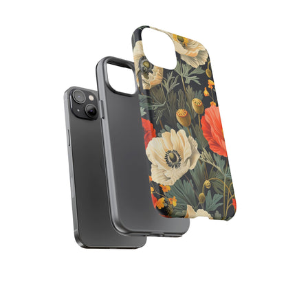 Floral Phone Case - Tough Cases with Vibrant Garden Design, Phone Accessory, Gift for Her, Spring Style, Nature Lover