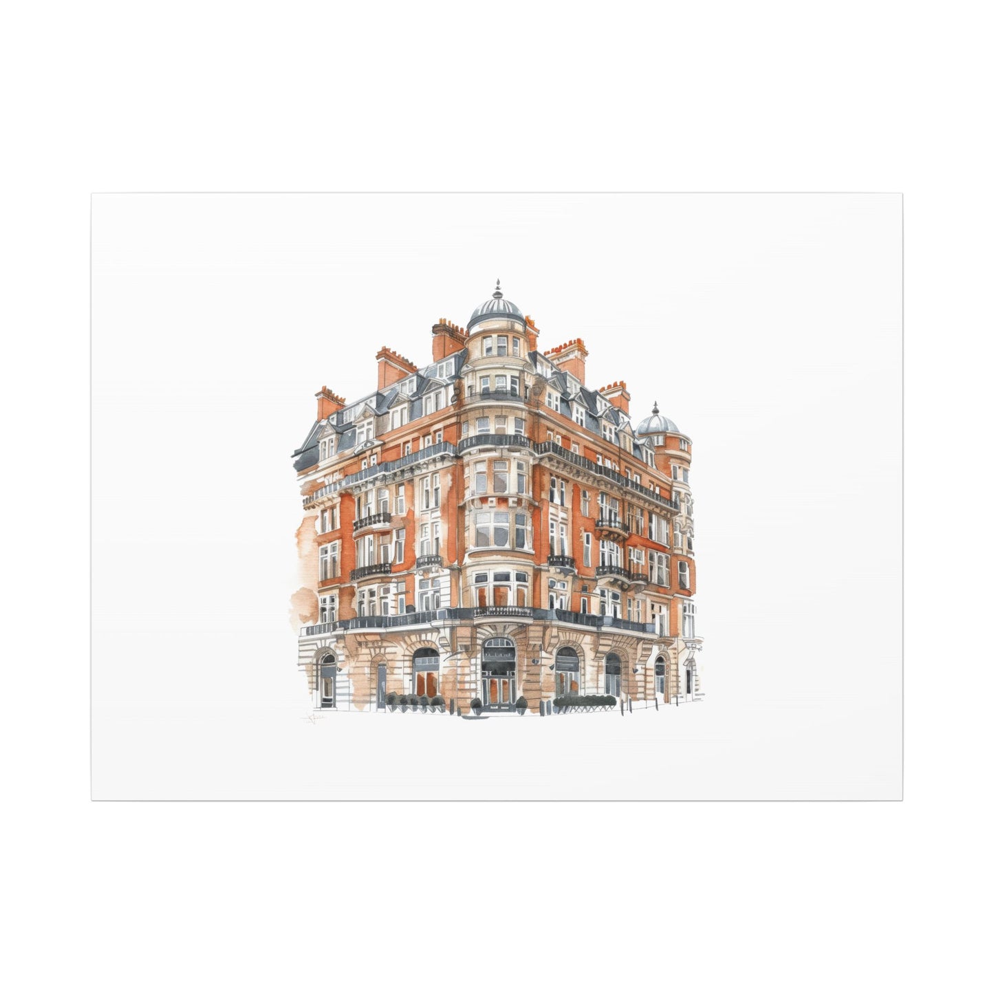 Artistic Matte Canvas Print of Historic Building, Wall Art Decor, Home Interior, Unique Gift, Fine Art, Architecture Lover, Urban Design