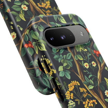 Floral iPhone Case, Nature Inspired Tough Case, Botanical Phone Cover, Eco-Friendly Gift, Unique Floral Design