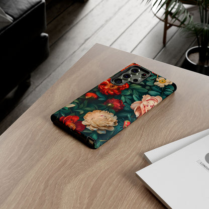 Floral Phone Case - Tough Cases, Vibrant Protection, Gift for Her, Cute Floral Design, Trendy Accessory, Perfect for Spring