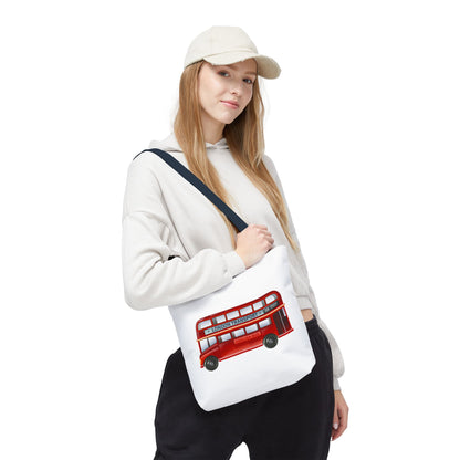London Bus Tote Bag, City Traveler Bag, Eco-Friendly Shopping Tote, Unique Gift for London Lovers, Commuter Bag, Fun Design
