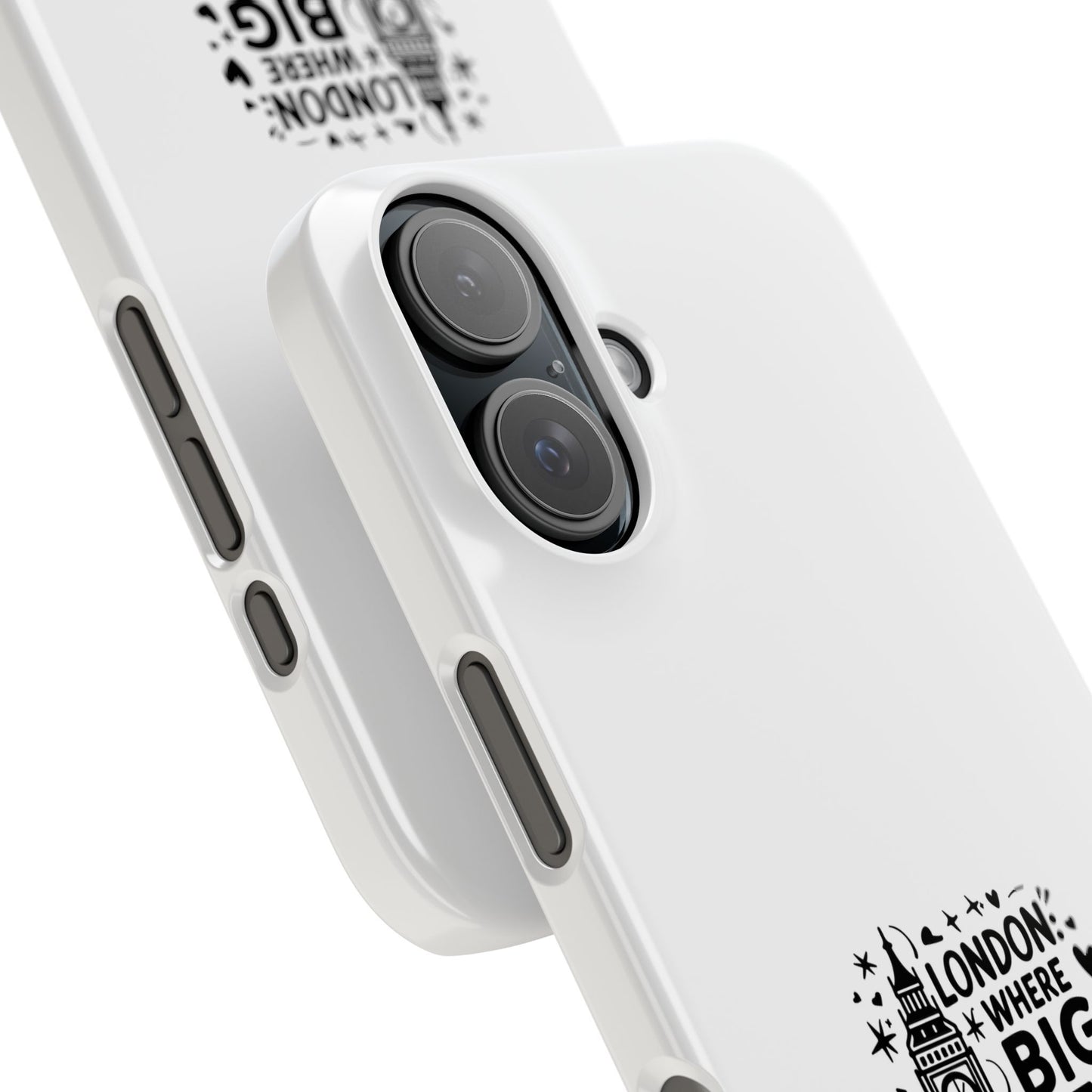 London Big Ben Quote Slim Phone Case, Travel Gift, London Souvenir, Unique Phone Cover, Gift for Him/Her