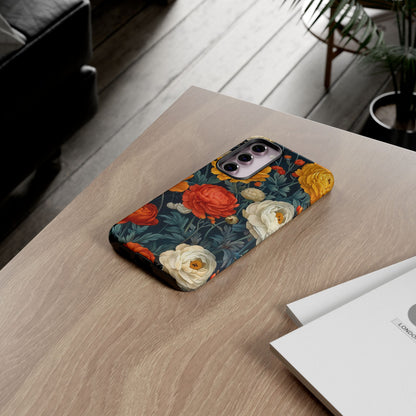 Floral Tough Case for Phones | Durable Floral Phone Cover, Boho Chic, Unique Gift for Her, Phone Protection, Flower Design