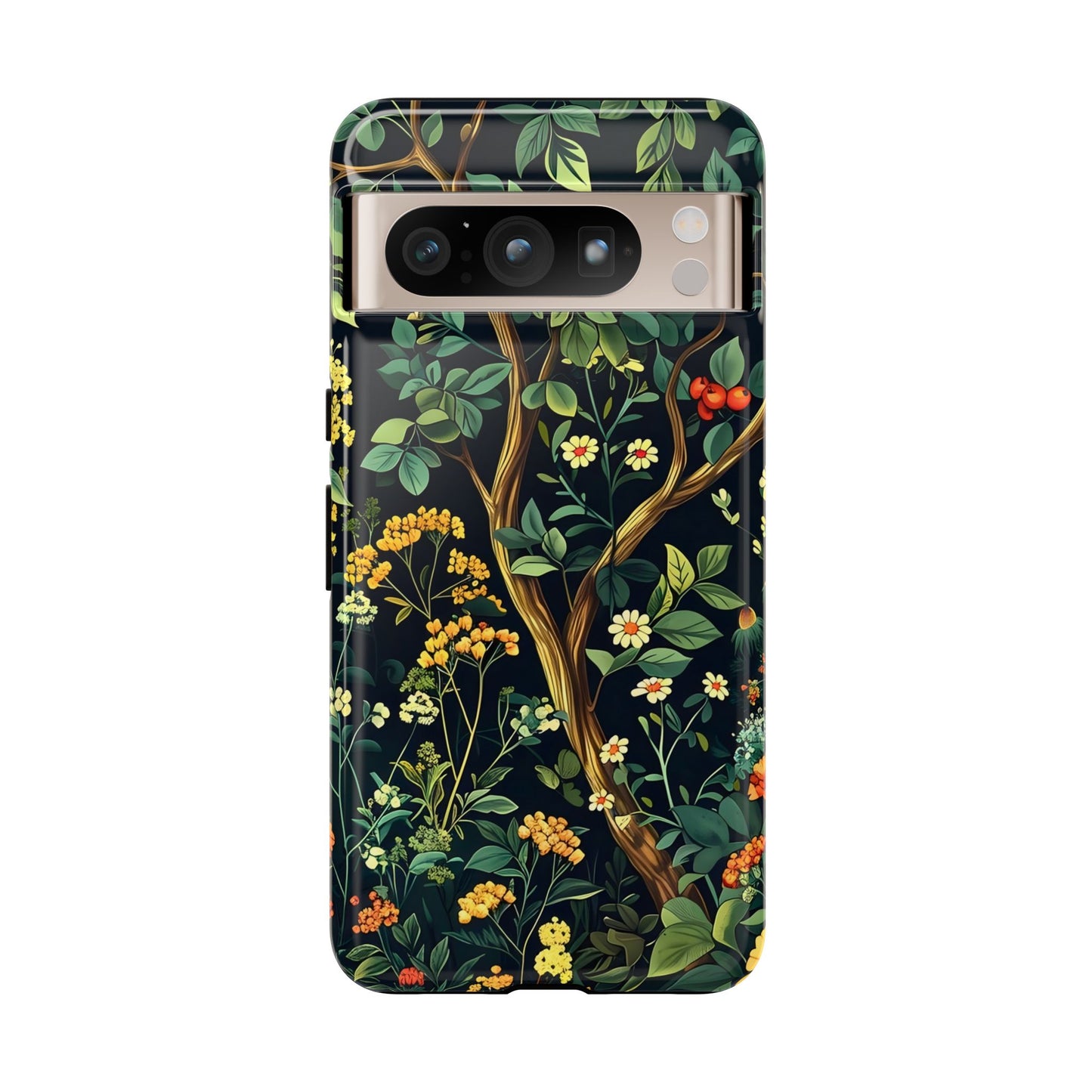 Floral iPhone Case, Nature Inspired Tough Case, Botanical Phone Cover, Eco-Friendly Gift, Unique Floral Design