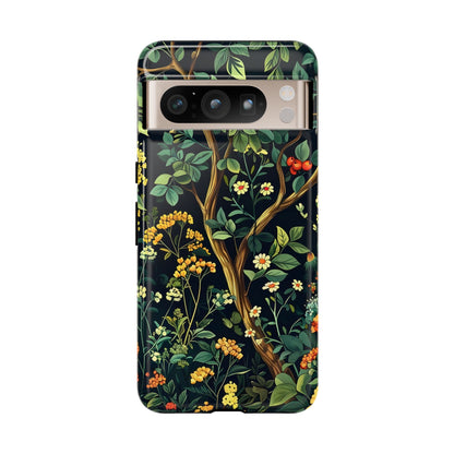 Floral iPhone Case, Nature Inspired Tough Case, Botanical Phone Cover, Eco-Friendly Gift, Unique Floral Design