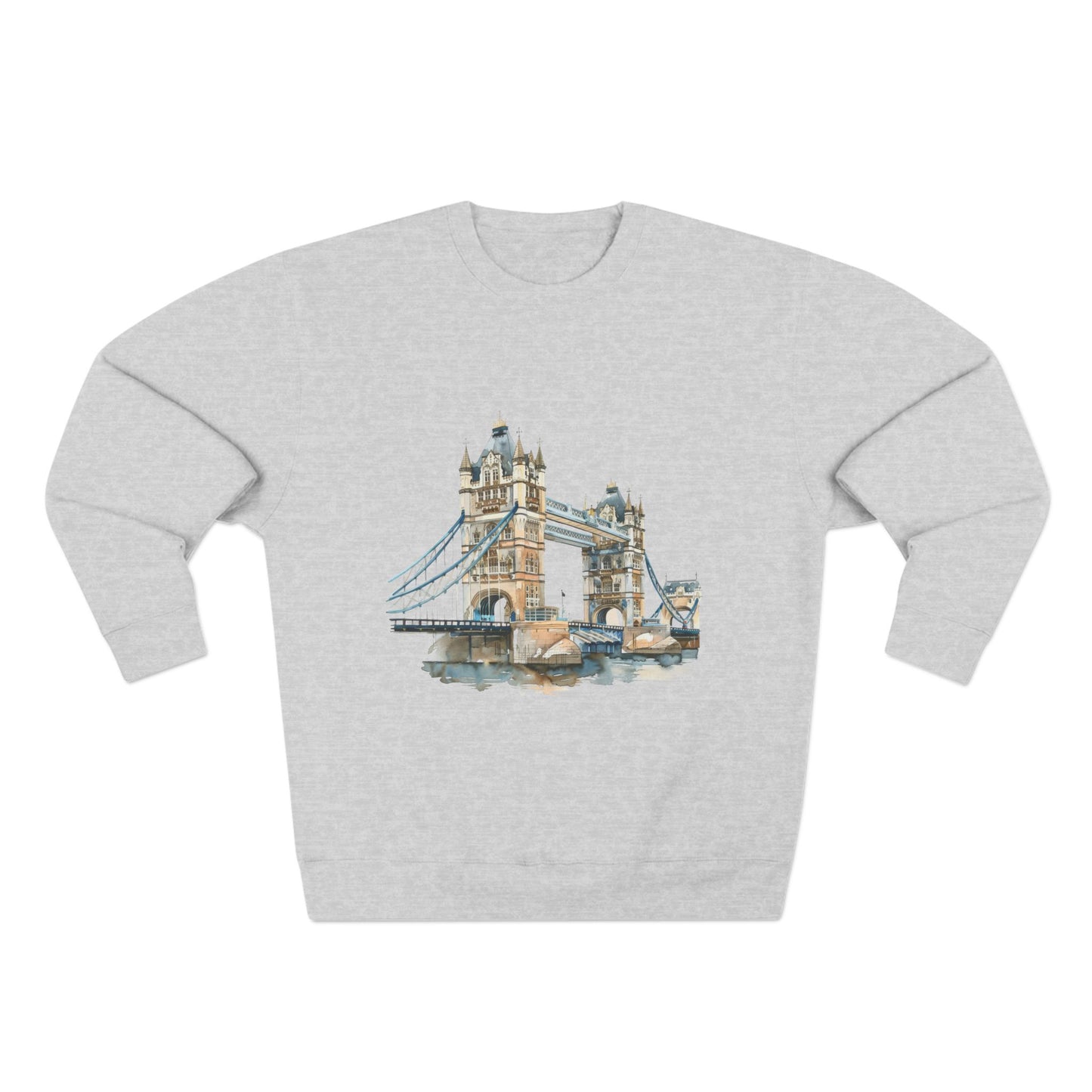 Unisex Crewneck Sweatshirt - London Bridge - Iconic Landmark and Historical Beauty