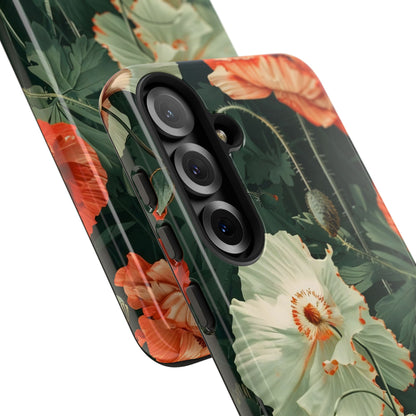 Floral Phone Case - Tough Cases, Botanical Design, Gift for Friends, Trendy Mobile Cover, Personalized Phone Accessory
