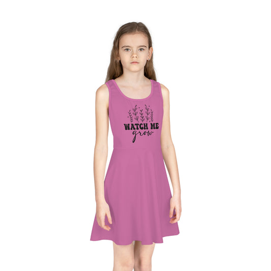 Girls' Sleeveless Sundress - Watch Me Grow Floral Design