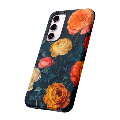 Floral Phone Case - Tough Cases, Stylish Protection, Gift for Flower Lovers, Customizable Cover, Floral Design Mobile Accessory