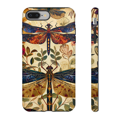 Vintage Dragonfly Phone Case, Nature Inspired, Tough Cases, Eco-Friendly Gift, Bohemian Style, Insect Design
