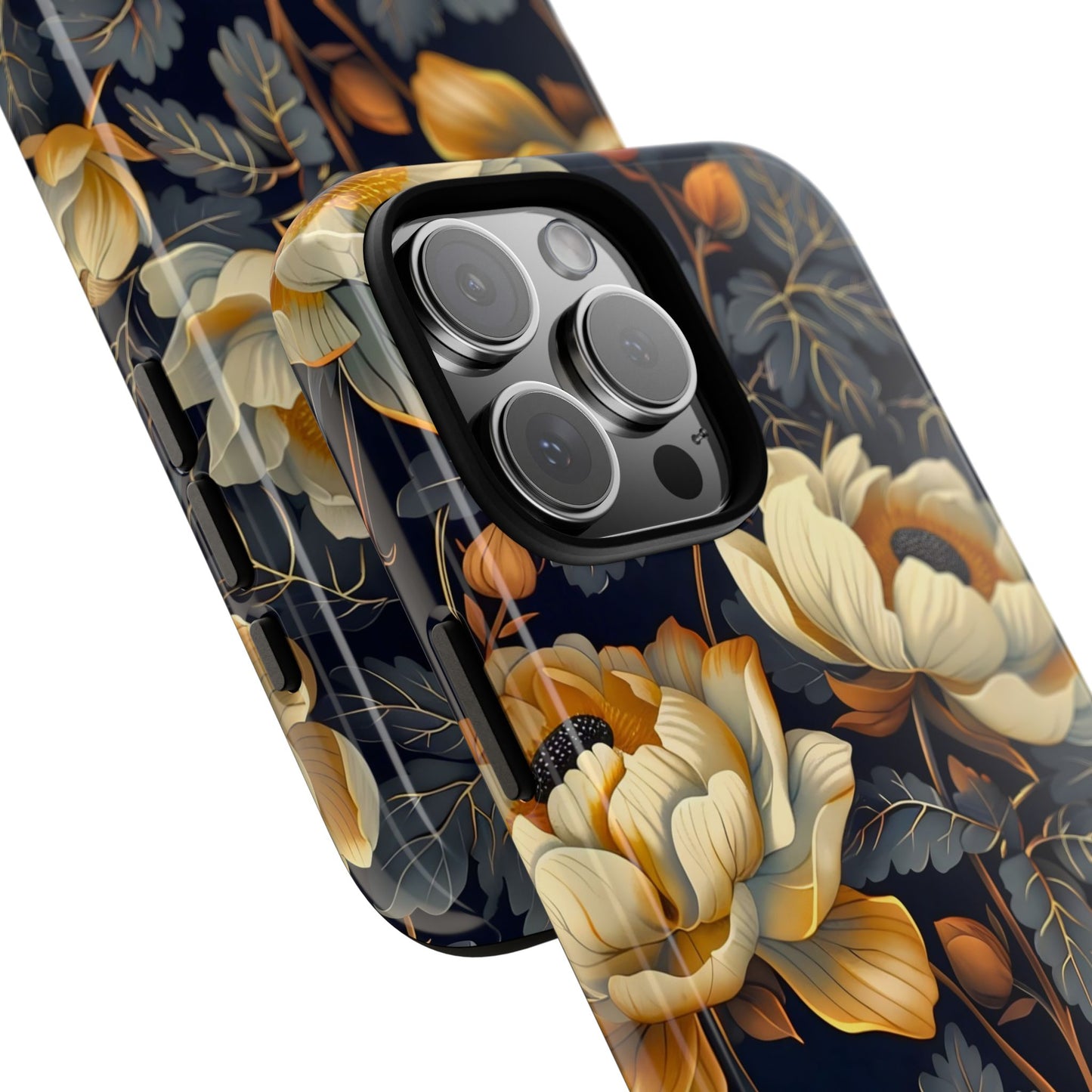 Floral Phone Case - Tough Cases, Stylish Mobile Cover, Flower Design, Holiday Gift, Trendy Accessory, Eco-Friendly Case