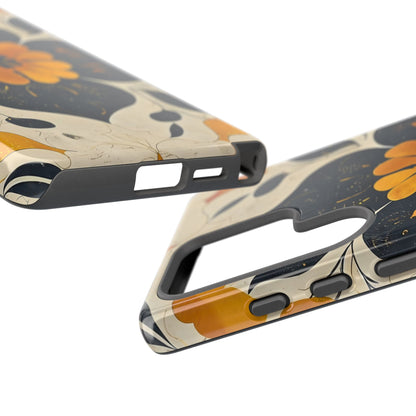 Floral Phone Case - Tough Cases, Botanical iPhone Cover, Vintage Flower Design, Durable Smartphone Protection, Unique Gift Idea
