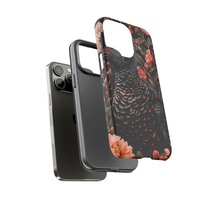 Tough Cases: Floral Design Phone Case, Stylish Protection for Your Phone, Unique Gift for Bird Lovers, Vibrant Floral Art, [...]