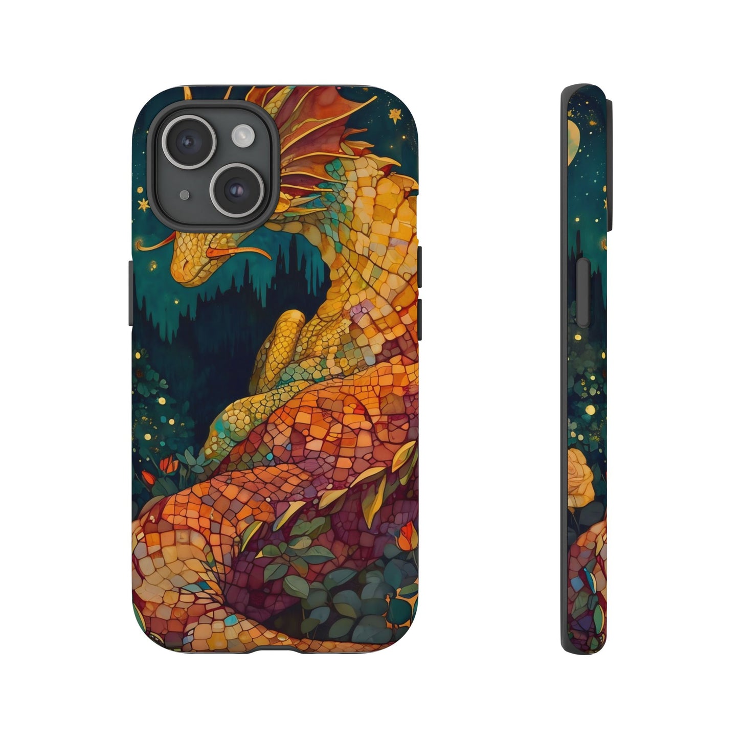 Dragon Art Phone Case, Tough Phone Cover, Fantasy Gift, Unique Mobile Accessory, Dragon Lover Gift, Stylish Protection