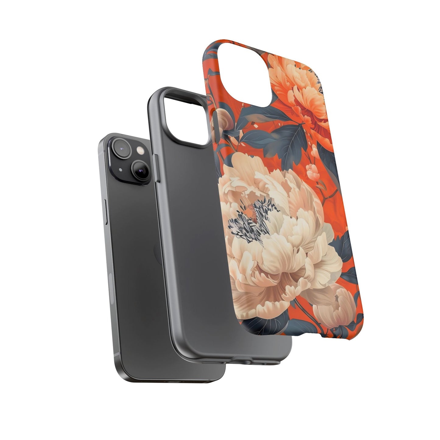 Floral Tough Case, Durable Floral Phone Case, Stylish Protection Case, Gift for Her, Spring Accessories, Mother’s Day Gift