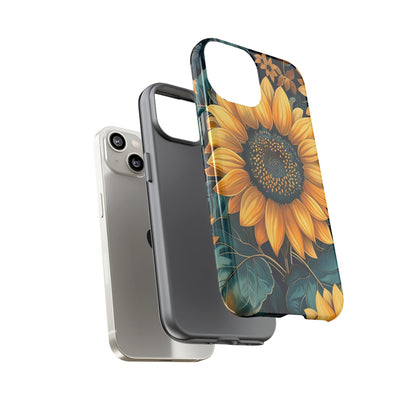 Sunflower Phone Case - Bright Floral Design, Stylish Tough Cover for Sunflower Lovers, Gift for Plant Enthusiasts, Mom Gift, Nature Lovers
