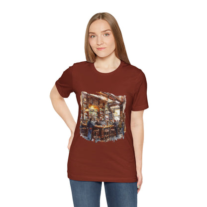 Unisex Jersey Short Sleeve Tee - Pints and Stories - Life at a British Pub