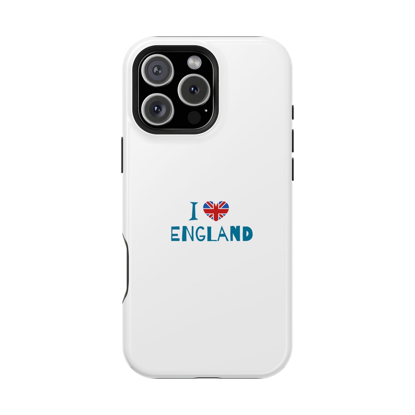 I Love England Magnetic Tough Cases, Phone Cover, Gift for Travelers, Souvenir, England Pride, Durable Phone Protection