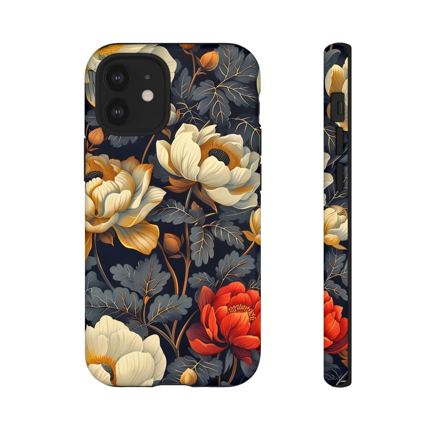 Floral Phone Case - Tough Cases, Stylish Mobile Cover, Flower Design, Holiday Gift, Trendy Accessory, Eco-Friendly Case