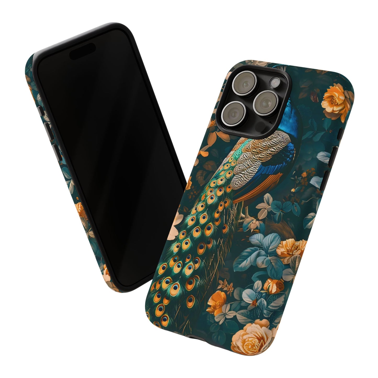 Peacock Phone Case - Elegant Floral Design, Tough Case for Protection, Unique Gift for Nature Lovers, Stylish Accessory, Eco-Friendly
