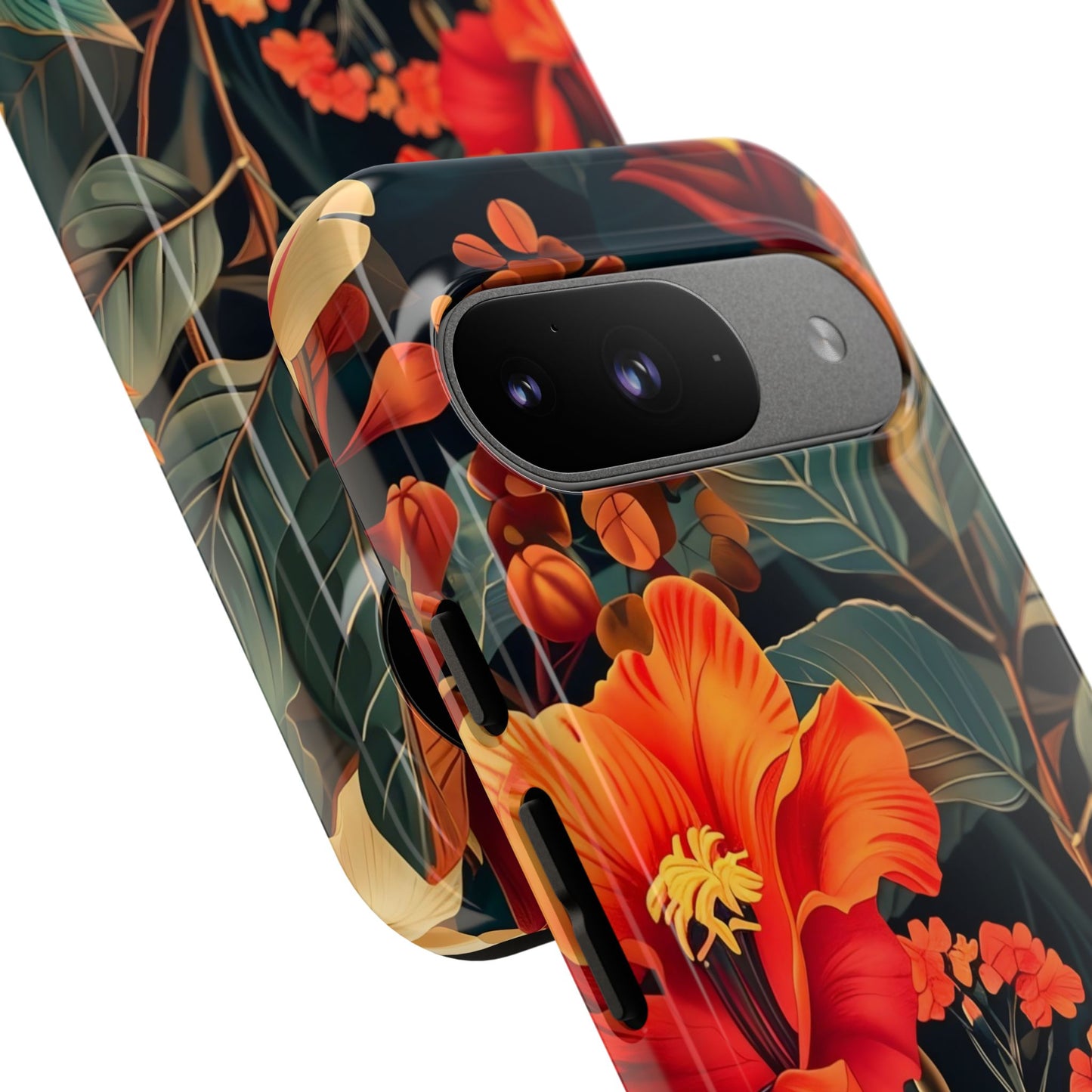 Tough Floral Phone Case | Tropical Vibe, Gift for Nature Lovers, Summer Beach Accessory, Floral Pattern, Trendy Phone Accessories