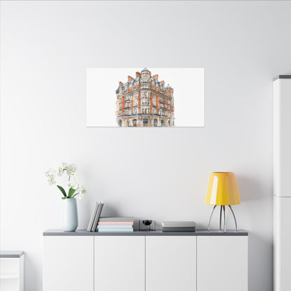 Artistic Matte Canvas Print of Historic Building, Wall Art Decor, Home Interior, Unique Gift, Fine Art, Architecture Lover, Urban Design