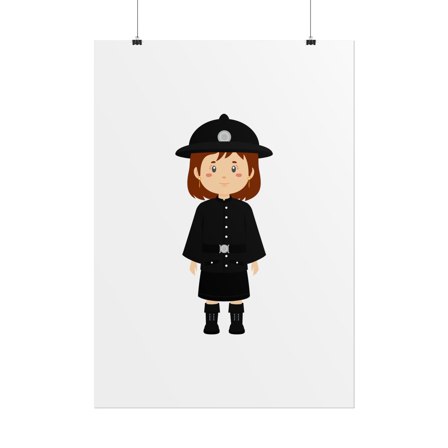 Charming Firefighter Rolled Posters for Kids' Rooms, Playful Wall Art, Fire Safety Decor, Kids' Gifts, Educational Prints