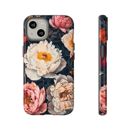 Floral Phone Case, Tough Phone Cover, Flower Design, Unique Gift for Her, Trendy Accessory, Spring Decor