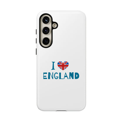 I Love England Phone Case - Stylish Tough Cases for UK Enthusiasts