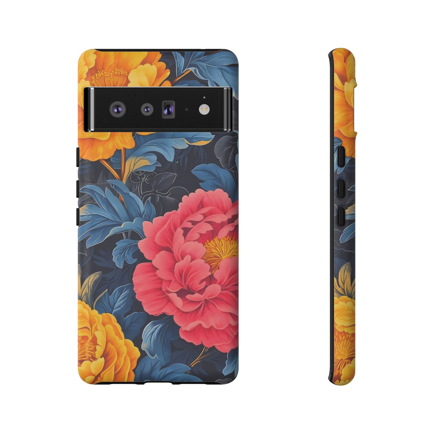Floral Phone Case, Tough Cases, Stylish Mobile Cover, Gifts for Her, Phone Accessories, Unique Flower Design
