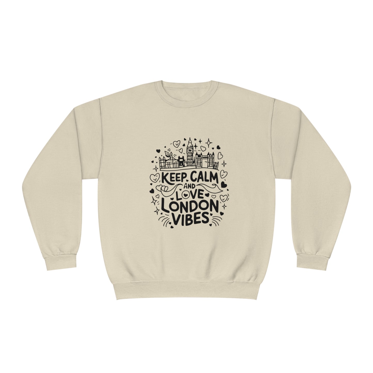 Unisex NuBlend® Crewneck Sweatshirt - Keep Calm and Love London Vibes