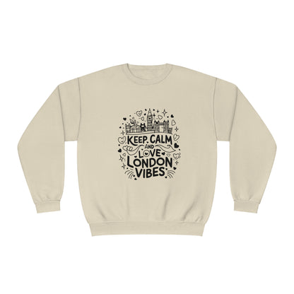Unisex NuBlend® Crewneck Sweatshirt - Keep Calm and Love London Vibes