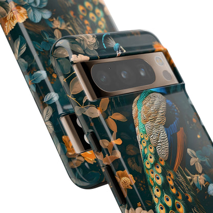 Peacock Phone Case - Elegant Floral Design, Tough Case for Protection, Unique Gift for Nature Lovers, Stylish Accessory, Eco-Friendly