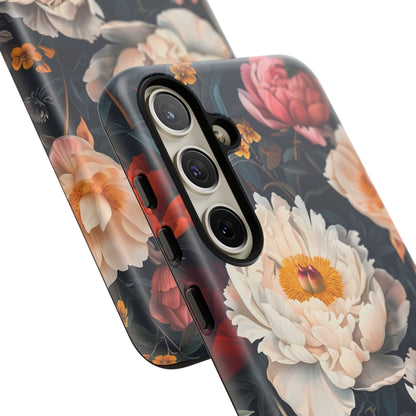 Floral Phone Case, Tough Phone Cover, Flower Design, Unique Gift for Her, Trendy Accessory, Spring Decor