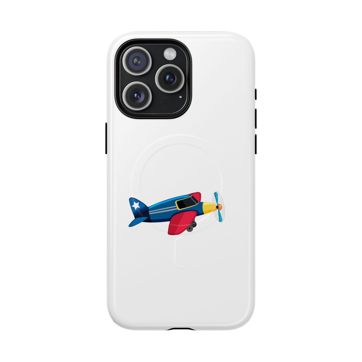 Airplane Tough Magnetic Phone Case, Cute Phone Cover, Gifts for Travelers, Kids and Adults, Aviation Themed, Durable Phone Case