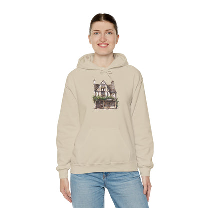 Unisex Heavy Blend™ Hooded Sweatshirt - Elegant British Village Homes
