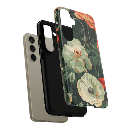 Floral Phone Case - Tough Cases, Botanical Design, Gift for Friends, Trendy Mobile Cover, Personalized Phone Accessory