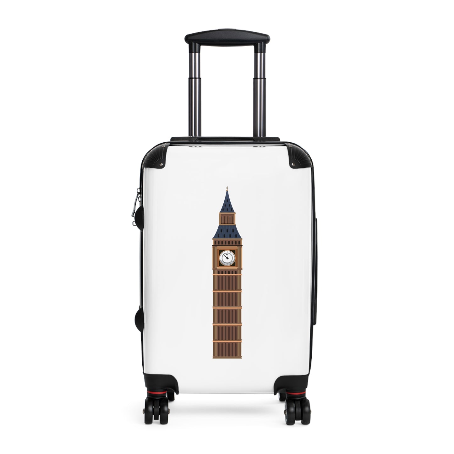Red Double Decker Bus Front View Suitcase