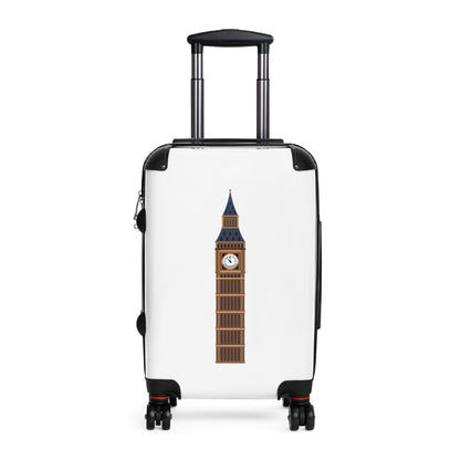 Red Double Decker Bus Front View Suitcase