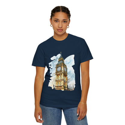 Unisex Garment-Dyed T-shirt - Big Ben - The Heartbeat of London
