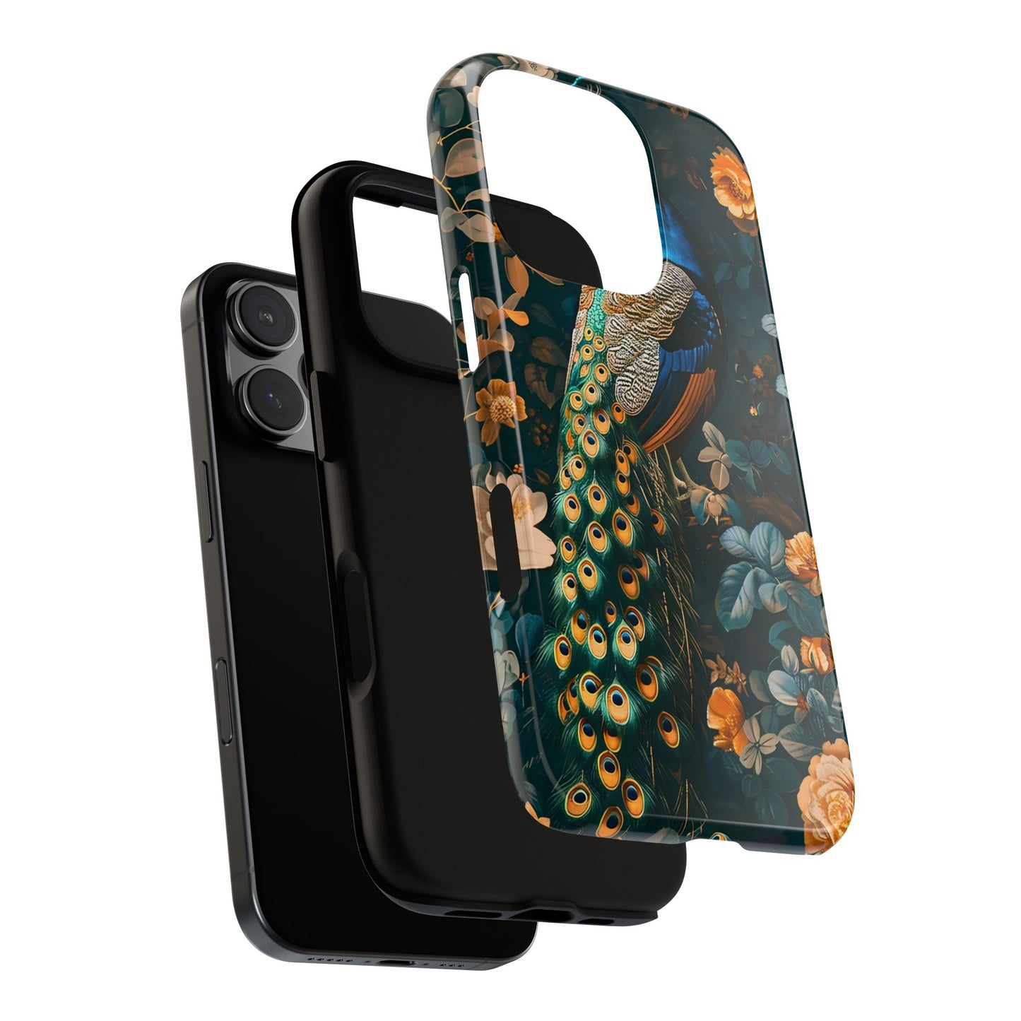 Peacock Phone Case - Elegant Floral Design, Tough Case for Protection, Unique Gift for Nature Lovers, Stylish Accessory, Eco-Friendly