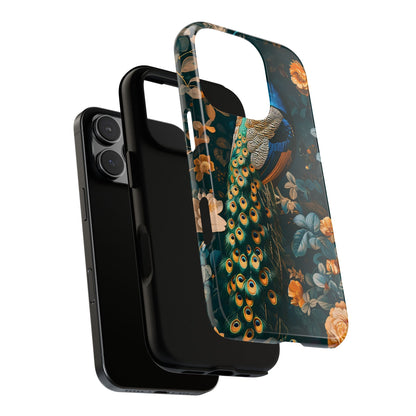 Peacock Phone Case - Elegant Floral Design, Tough Case for Protection, Unique Gift for Nature Lovers, Stylish Accessory, Eco-Friendly