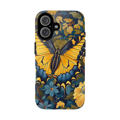 Colorful Butterfly Phone Case, Floral Design, Tough Cases, Protective Cover, Gifts for Nature Lovers, Birthday Present
