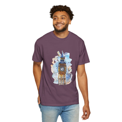 Unisex Garment-Dyed T-shirt - Iconic Big Ben Clock Tower