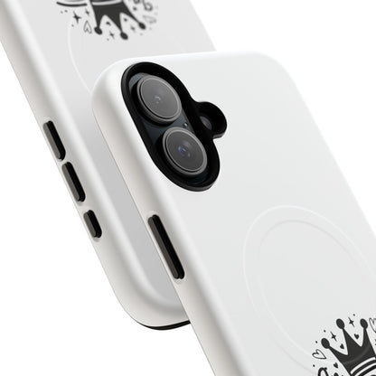 King's Neighbor Tough Magnetic Phone Case, London Style Case, Durable Phone Cover, Gift for Travelers, Black White Phone Accessory
