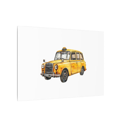 Vintage Taxi Matte Canvas, Stretched, 0.75" (Multi-Size)