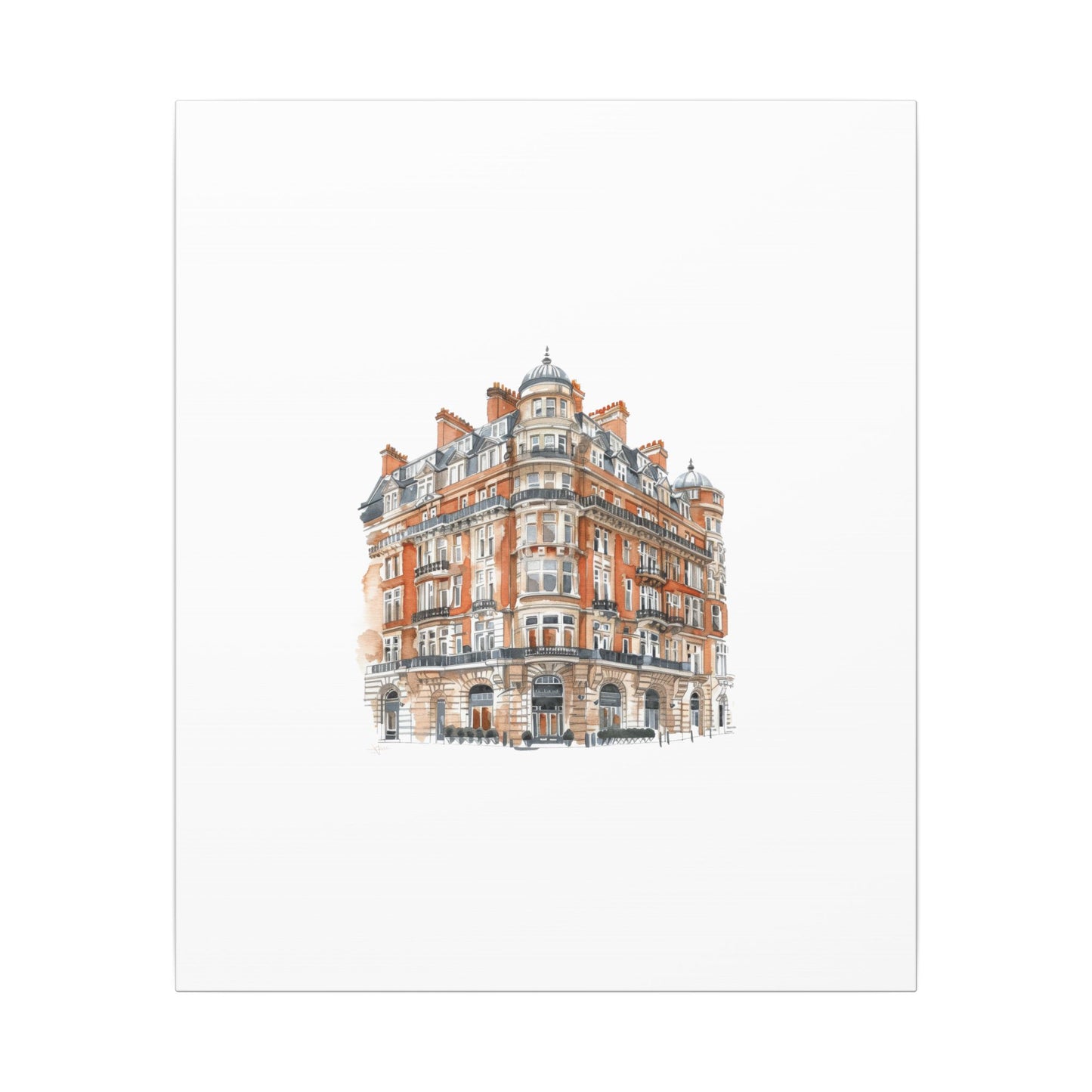 Artistic Matte Canvas Print of Historic Building, Wall Art Decor, Home Interior, Unique Gift, Fine Art, Architecture Lover, Urban Design