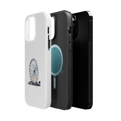 Stylish Magnetic Phone Cases with London Eye Design, Custom Phone Covers, Unique Gift for Travelers, Chic Electronic Accessories